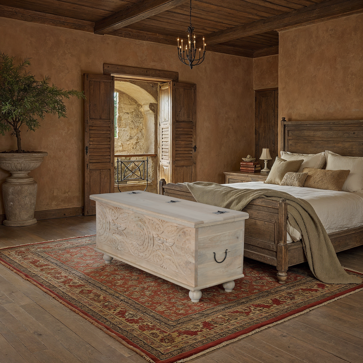 Maadze Rustic Cabin treasure Storage Trunk