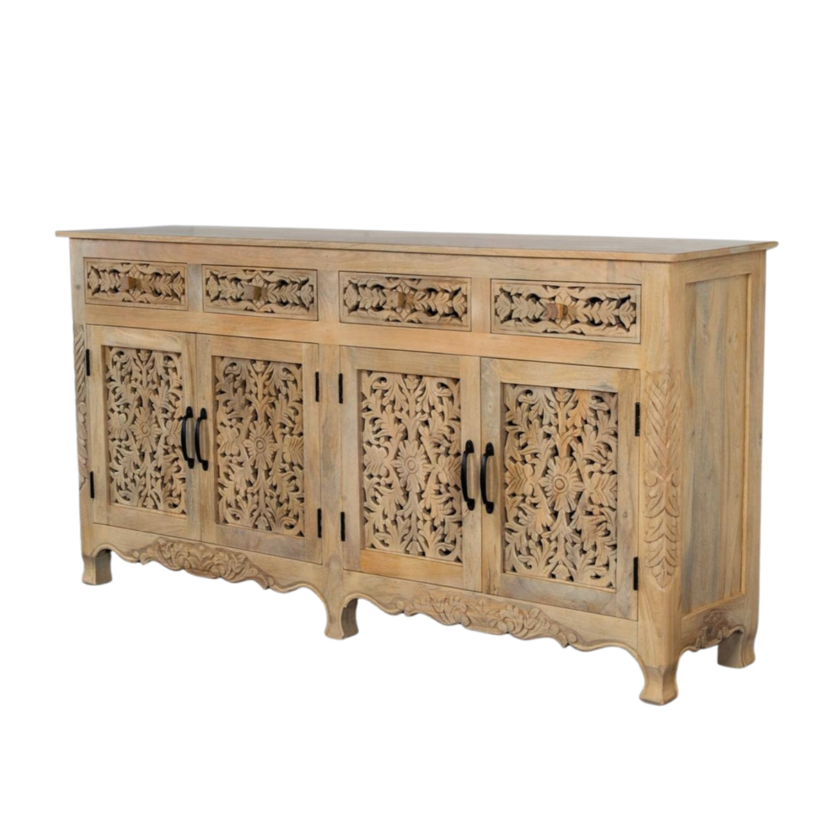 Maadze 4 Door Carved Sideboard Buffet
