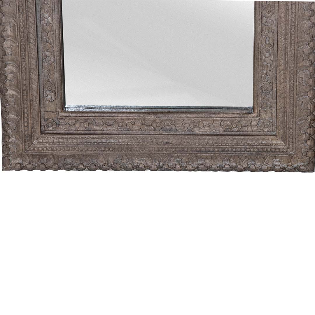 Majestic Hand Carved Solid Wood Floor Mirror