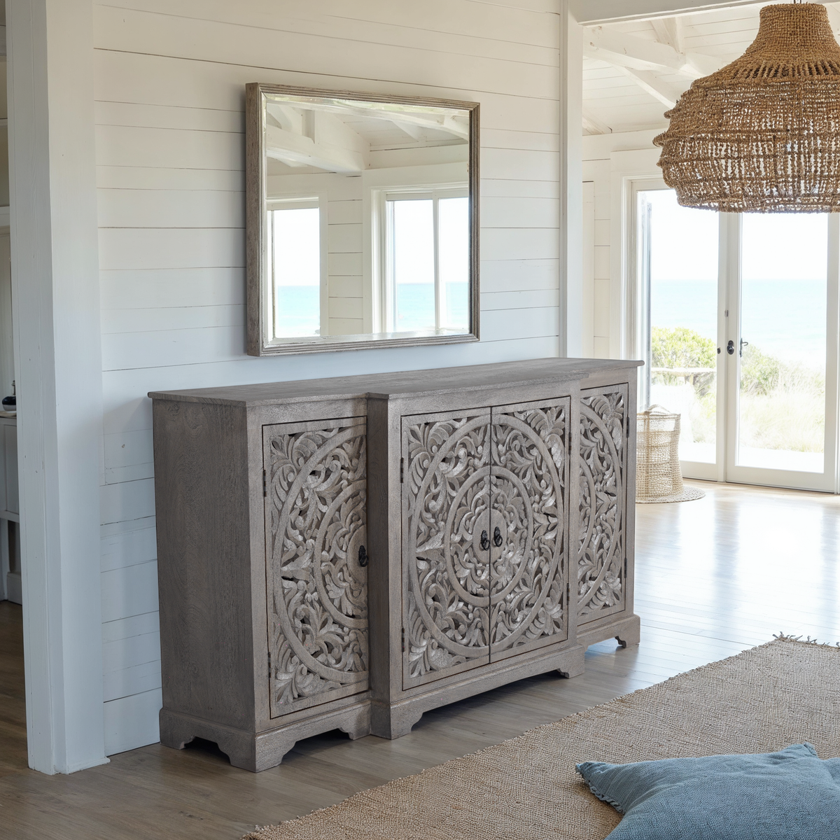 MAADZE CADENCE CARVED SIDEBOARD BUFFET