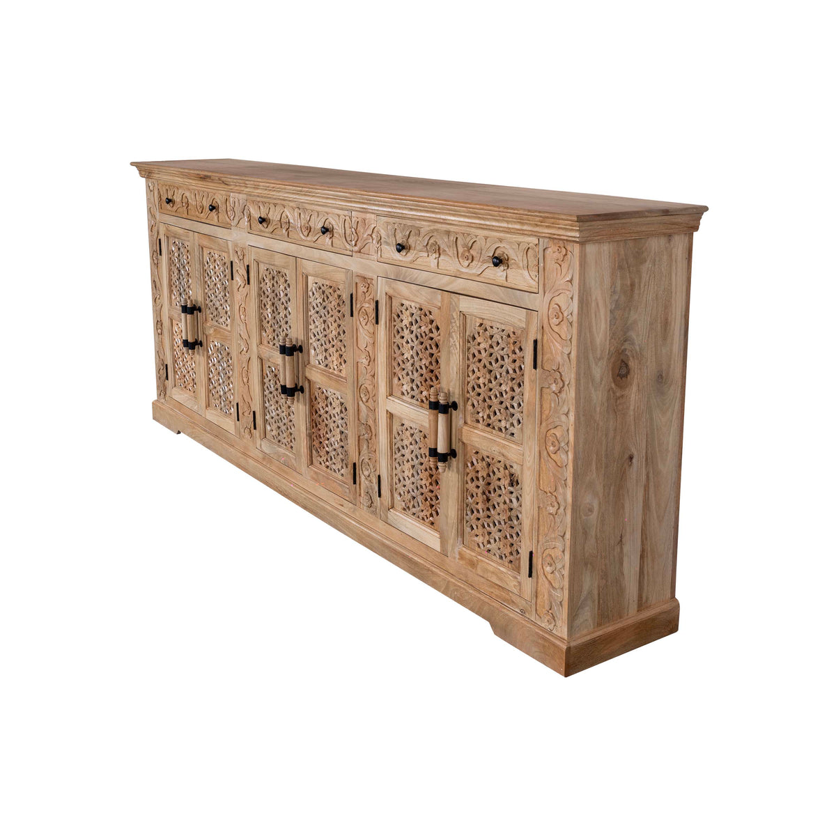 Maadze Hand Carved 102" Long Sideboard “Sirius”