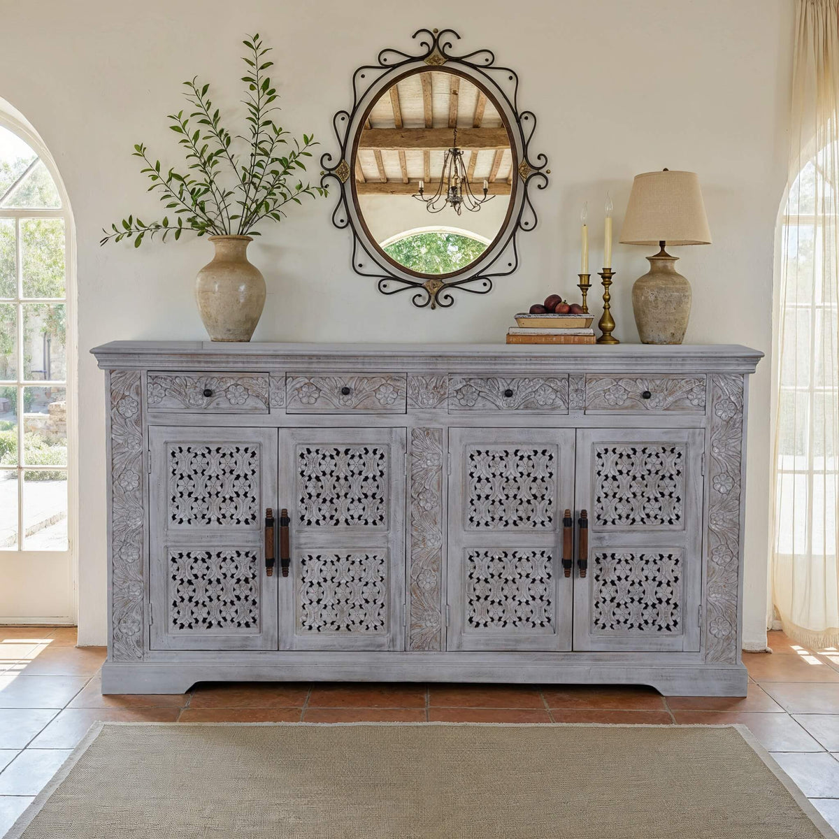 Maadze 80" Wide Sideboard "Aquarious"