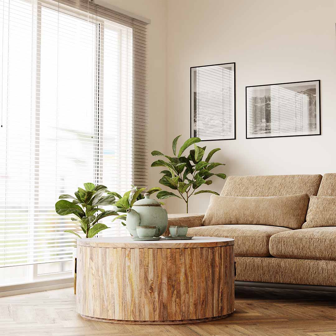 Elevare Woodhaven Circular Lift Top Coffee table