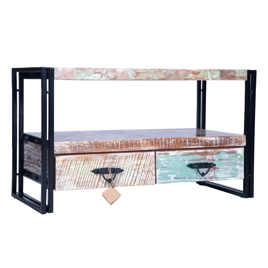 Maadze 41" White Rustic TV Stand - Maadze