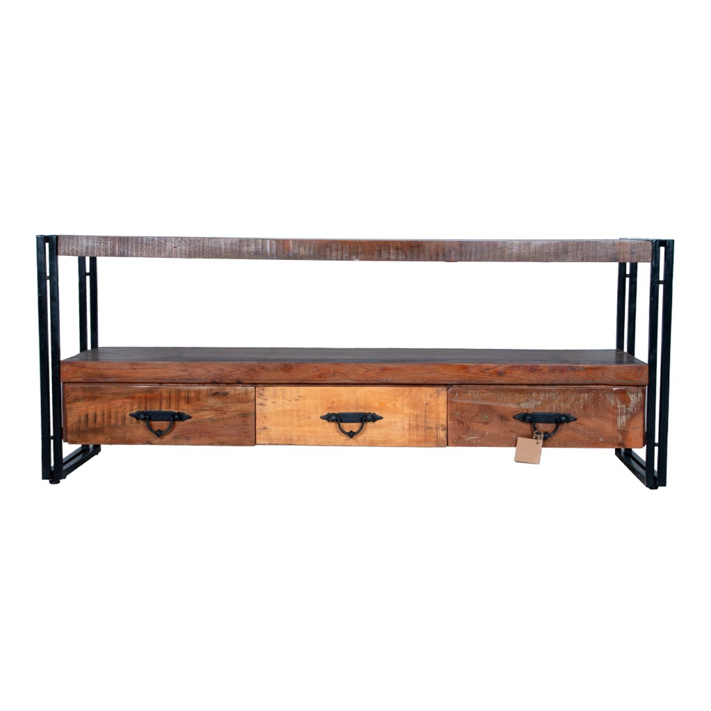 Maadze 3 Drawer Industrial TV Stand - Maadze