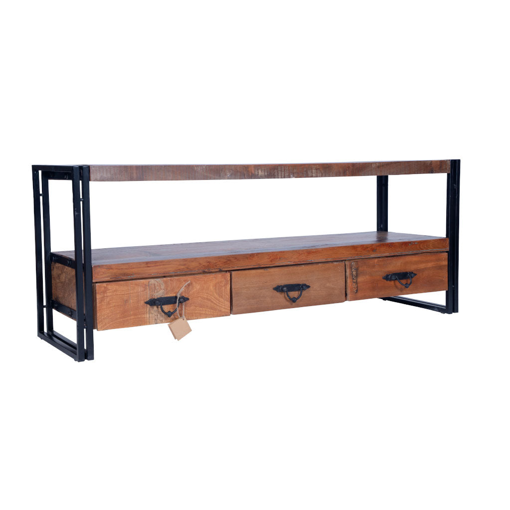 Maadze 3 Drawer Industrial TV Stand - Maadze