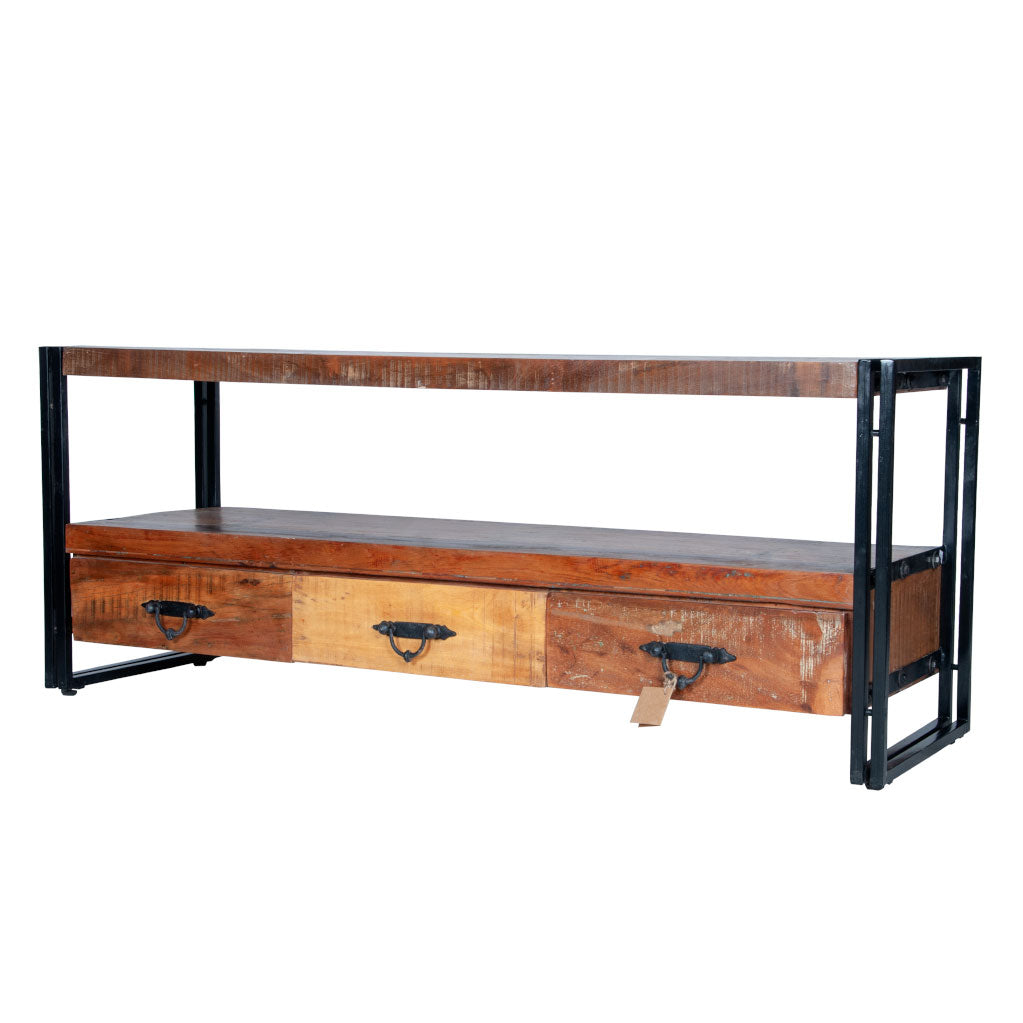 Maadze 3 Drawer Industrial TV Stand - Maadze