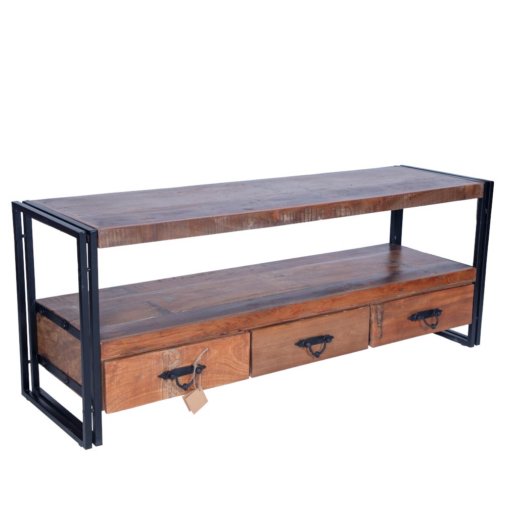 Maadze 3 Drawer Industrial TV Stand - Maadze