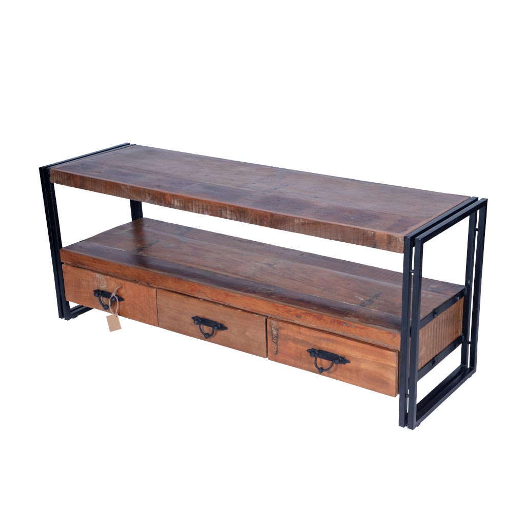 Maadze 3 Drawer Industrial TV Stand - Maadze