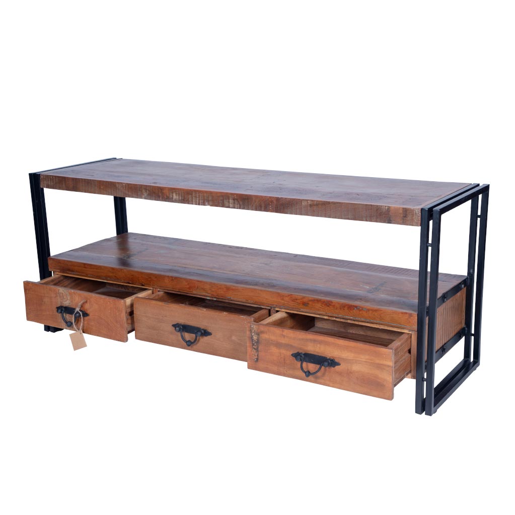 Maadze 3 Drawer Industrial TV Stand - Maadze