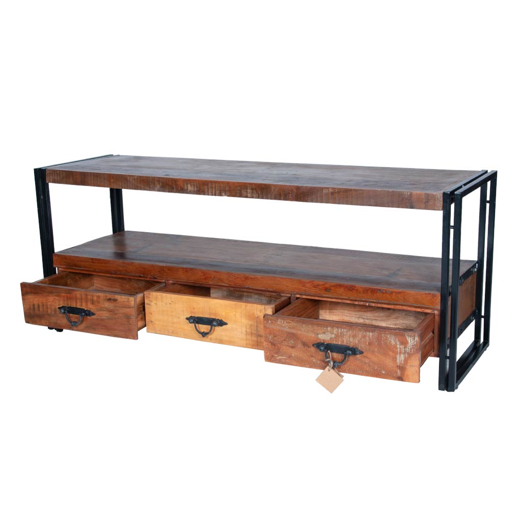 Maadze 3 Drawer Industrial TV Stand - Maadze