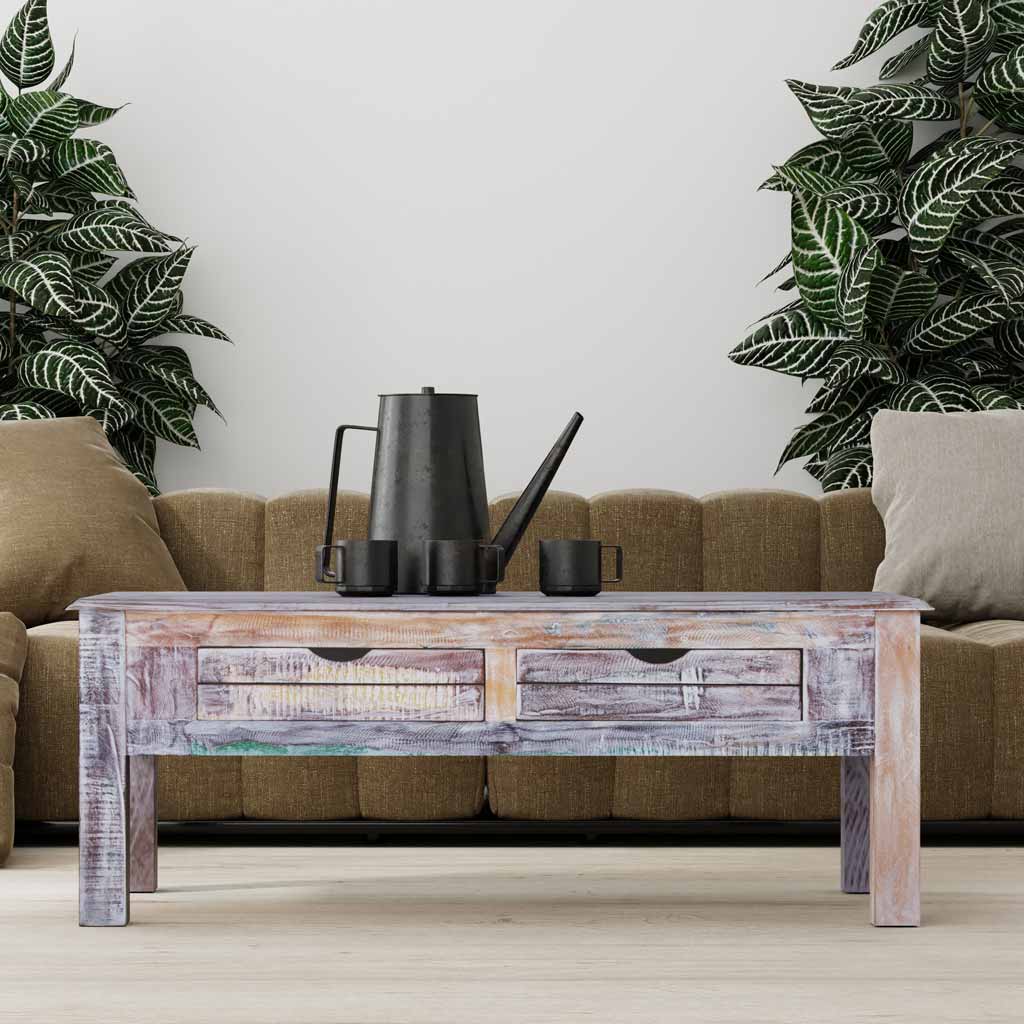 Rustic White Coffee Table