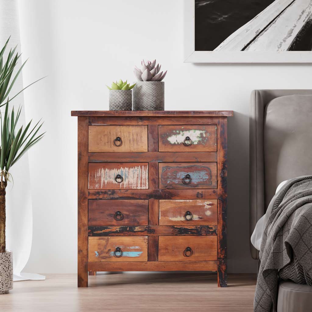 Small 8 Drawer Dresser – Rustic Furniture Saving Place