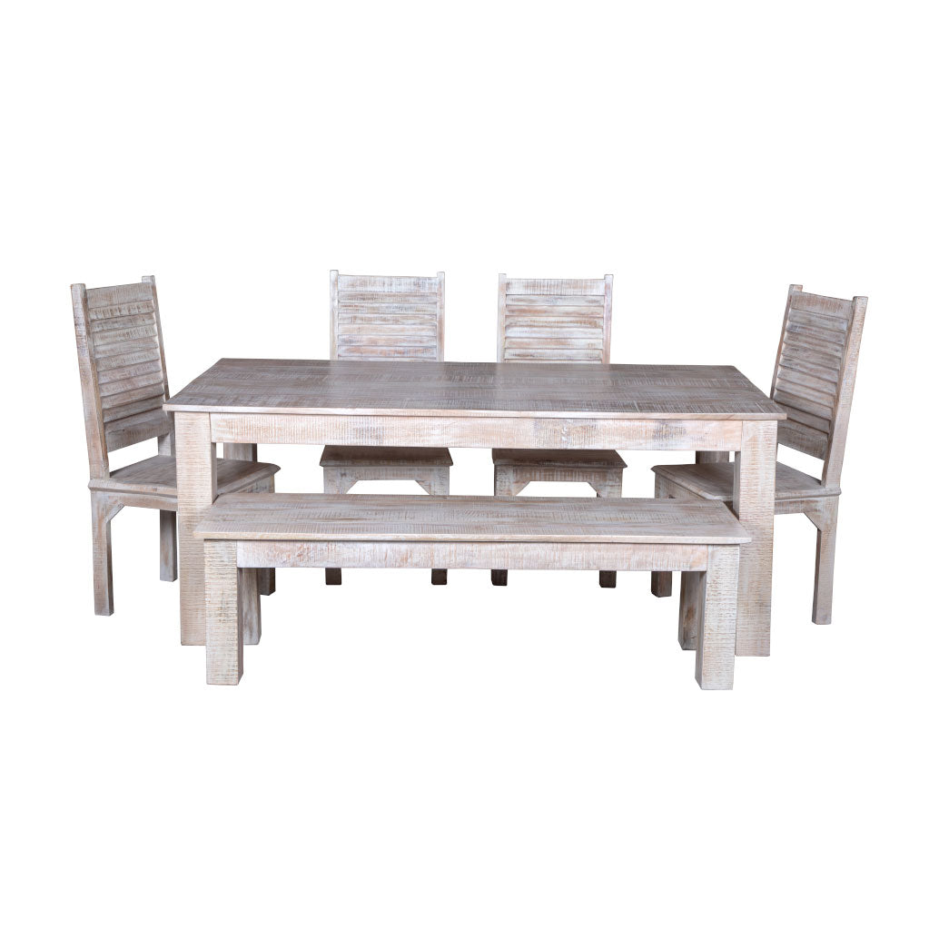 Maadze 6 Piece White Dining Set “Snow” - Maadze