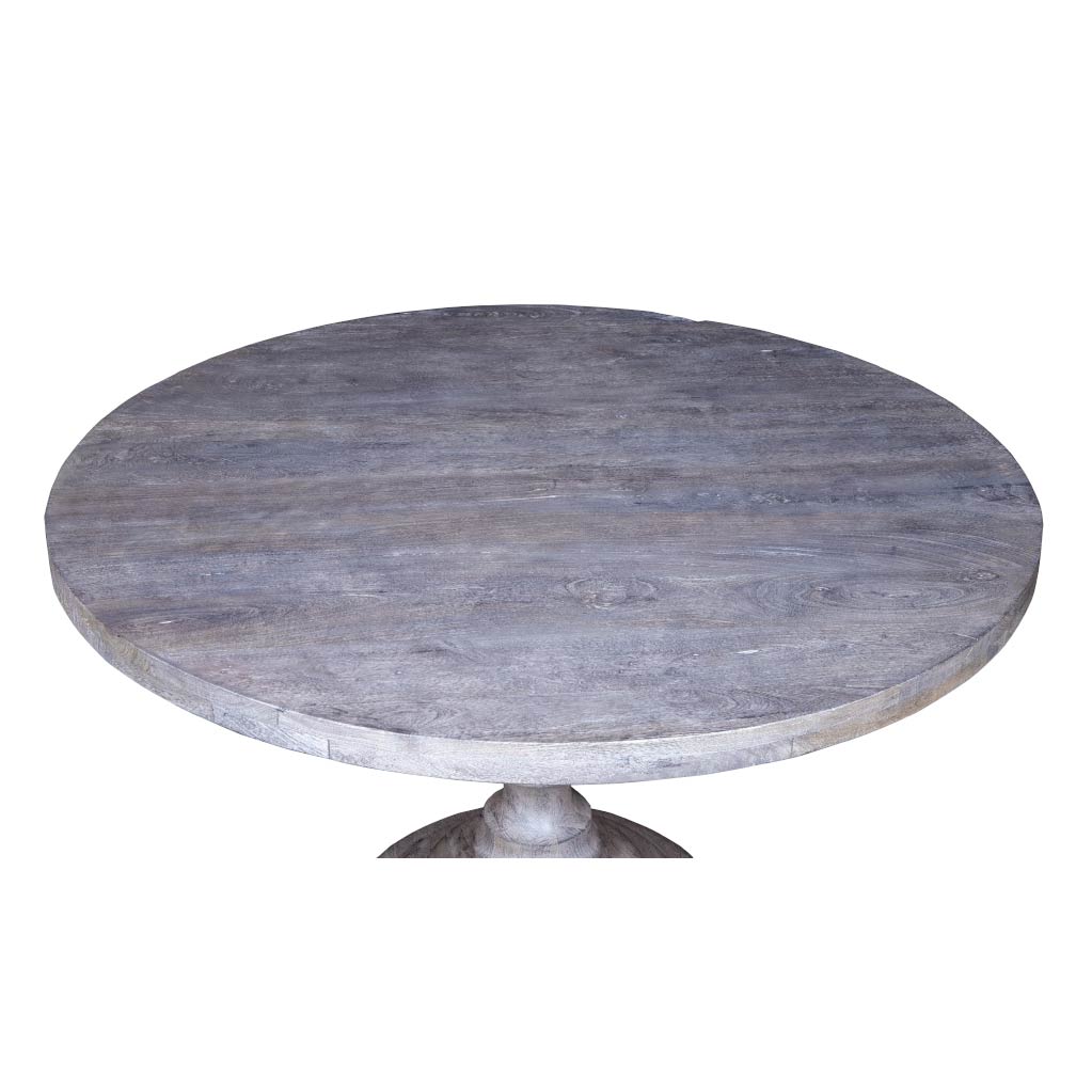 Top of  White Round Dining Table - Maadze