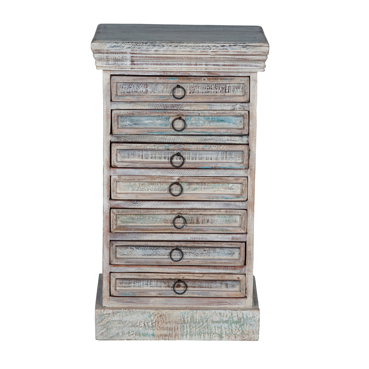 Maadze White Jewelry Armoire with Drawers