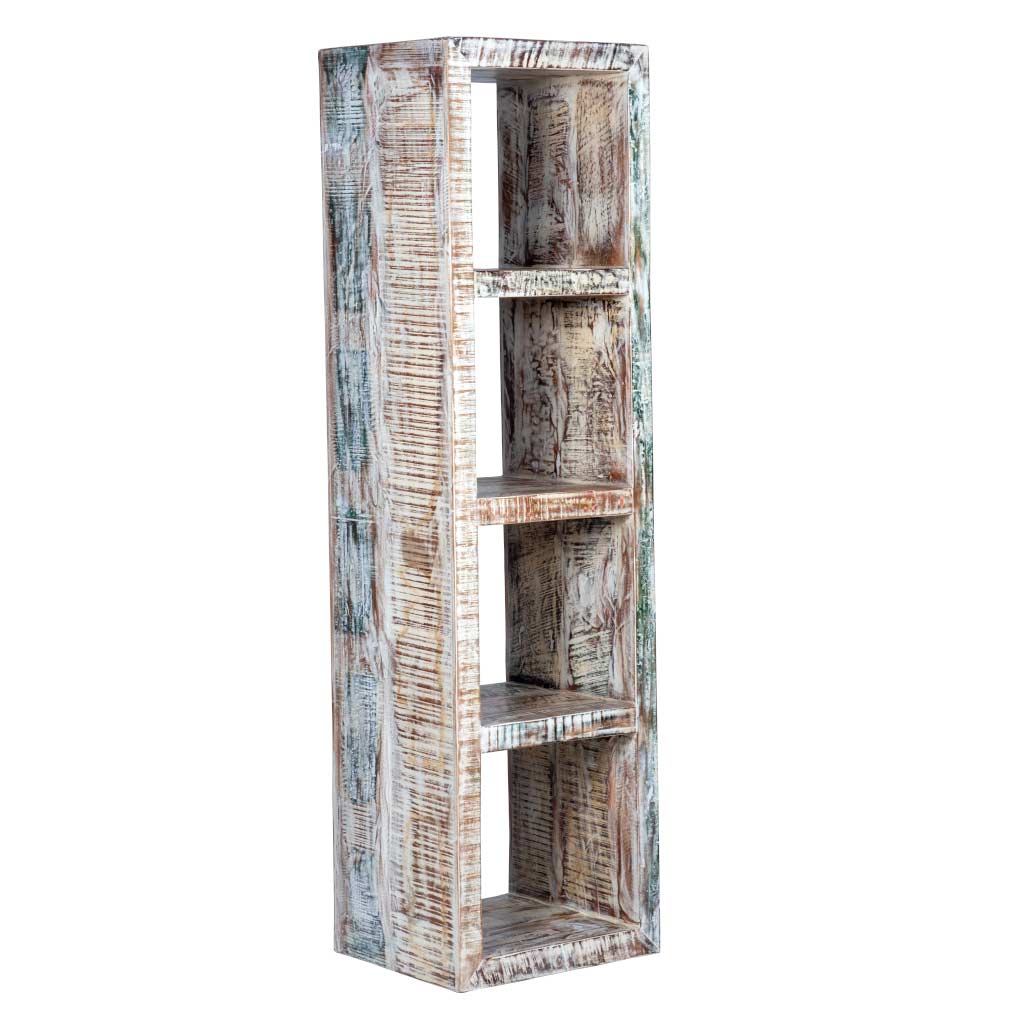 Maadze Whitewashed Cube Storage Unit | Bookcase - Maadze