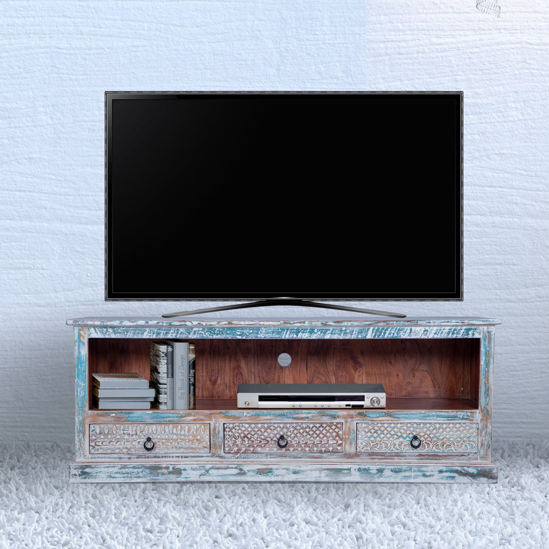 Maadze Rustic Distressed Media console