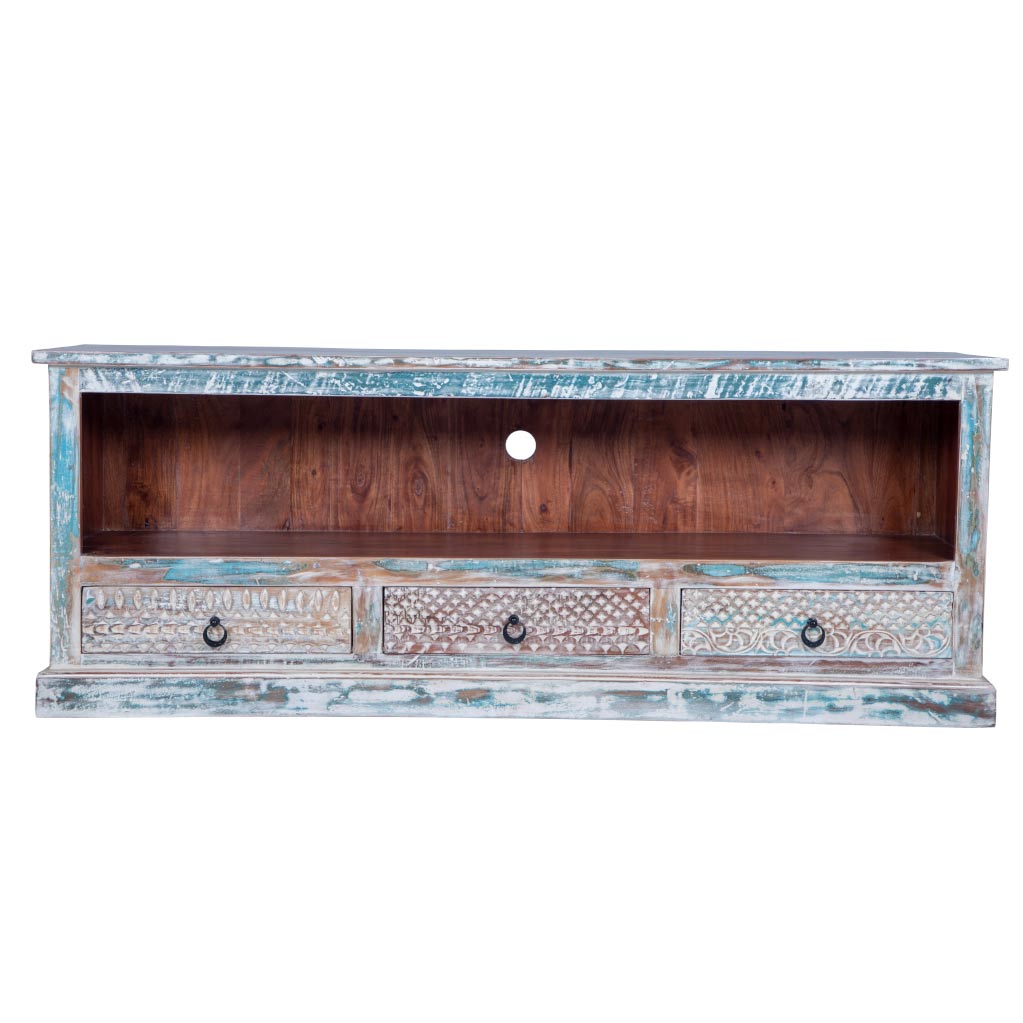 Maadze Rustic Distressed Media console - Maadze