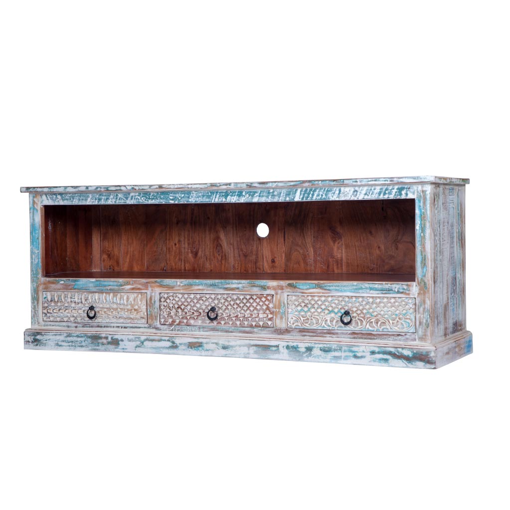 Maadze Rustic Distressed Media console - Maadze