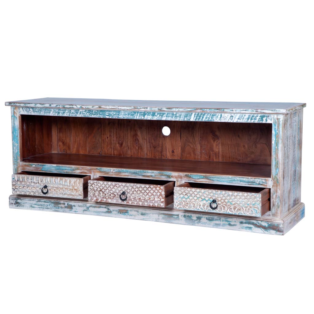 Maadze Rustic Distressed Media console - Maadze