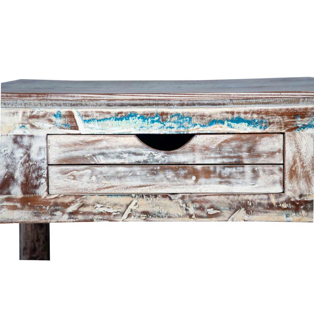 Rustic White Coffee Table - Maadze