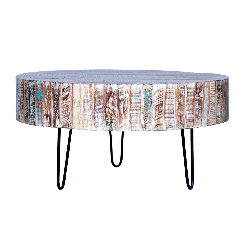 Round Coffee Table with Hairpin Legs | Maadze - Maadze