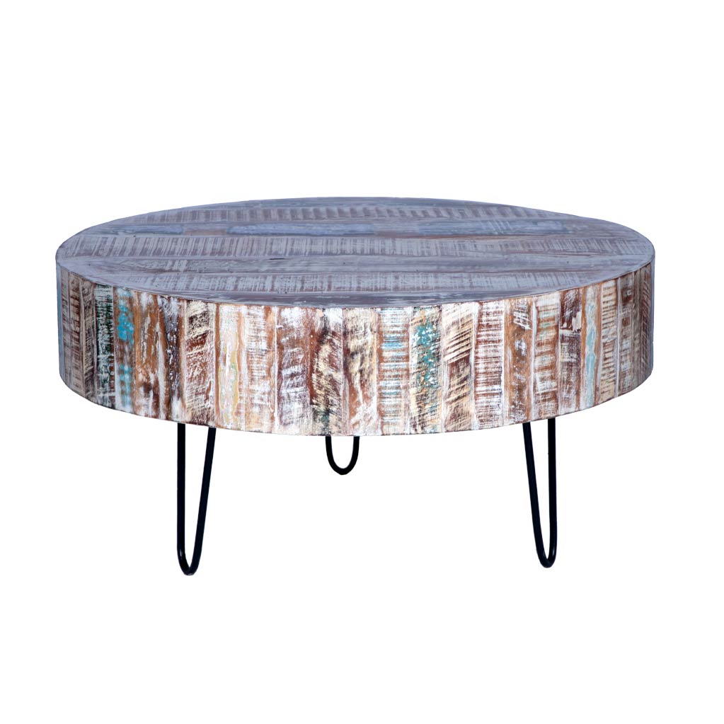 Round Coffee Table with Hairpin Legs | Maadze - Maadze