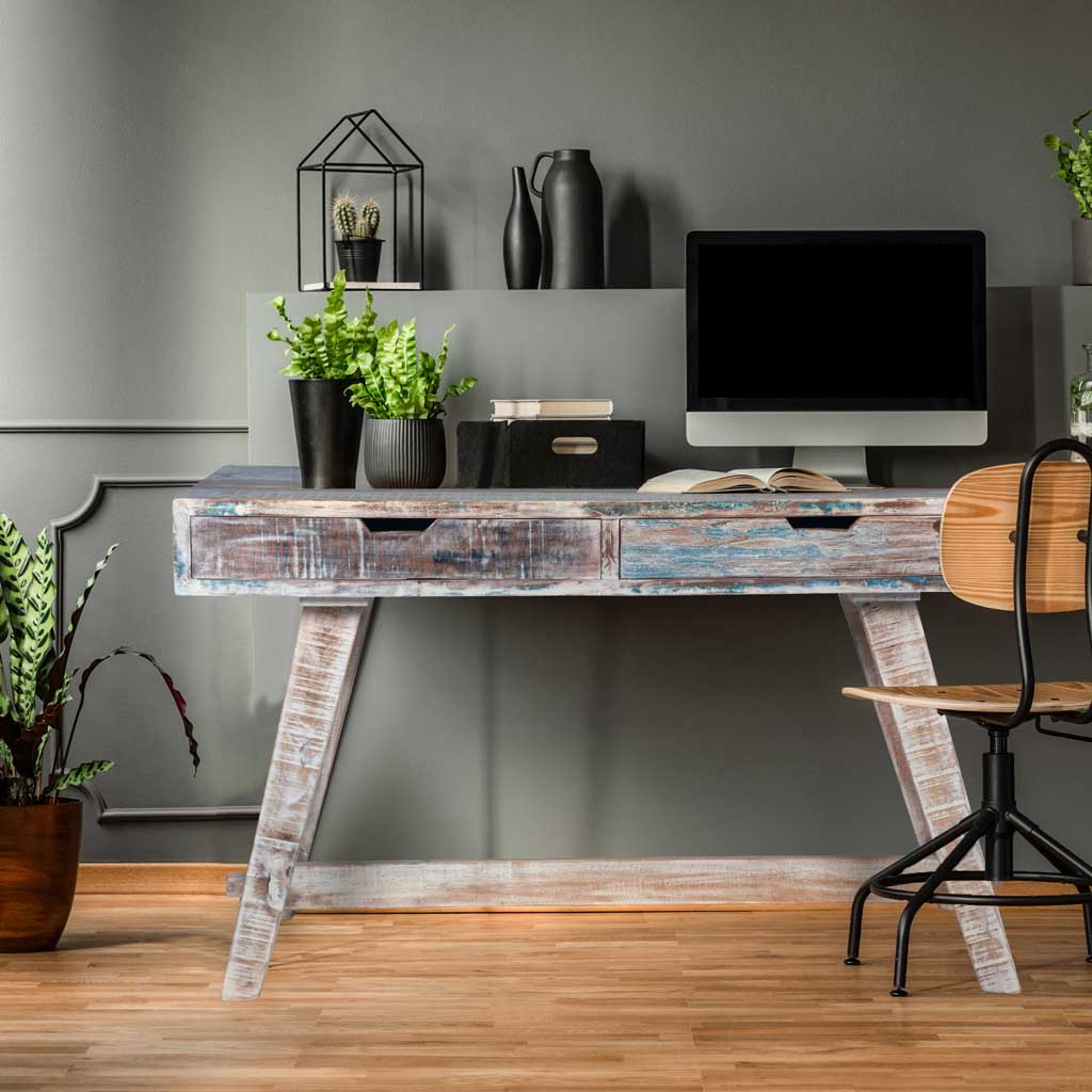 Maadze White Writing Desk