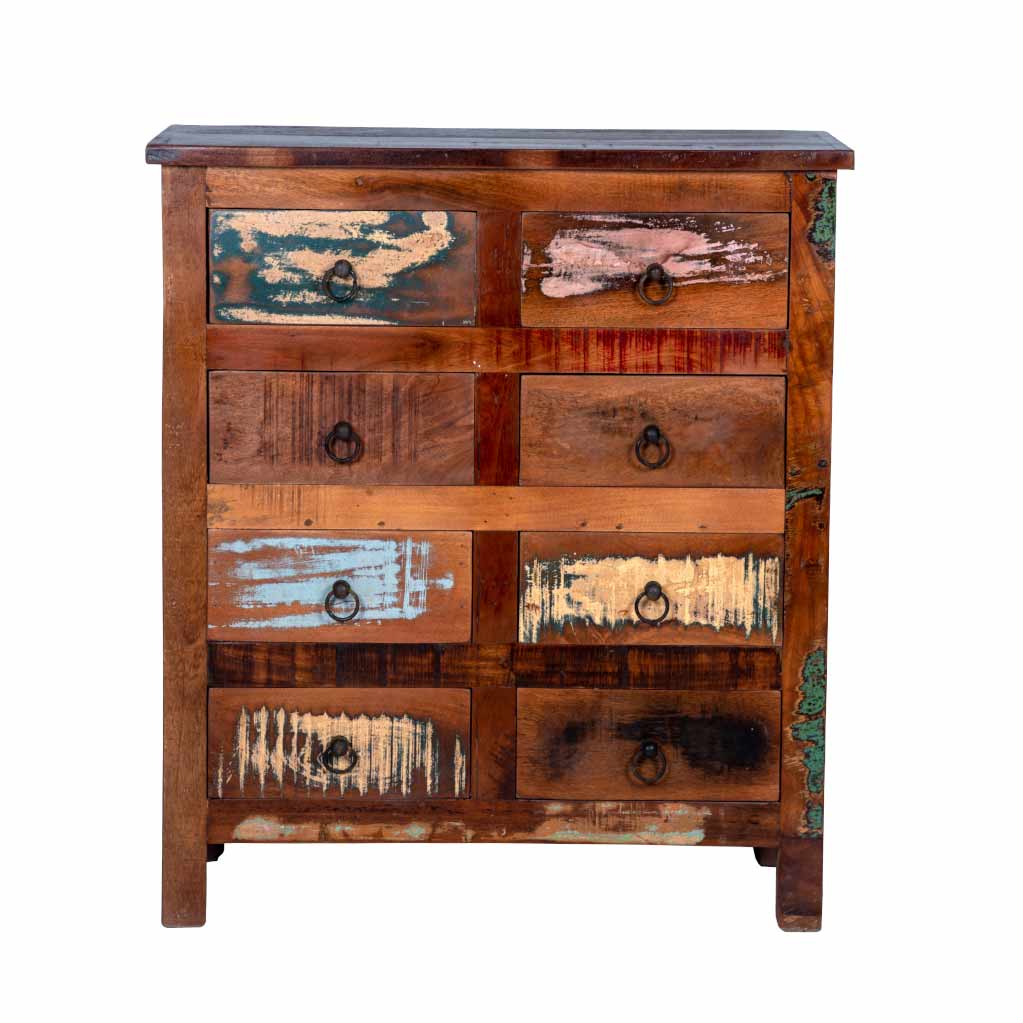 Maadze Rustic 8-Drawer Chest - Maadze