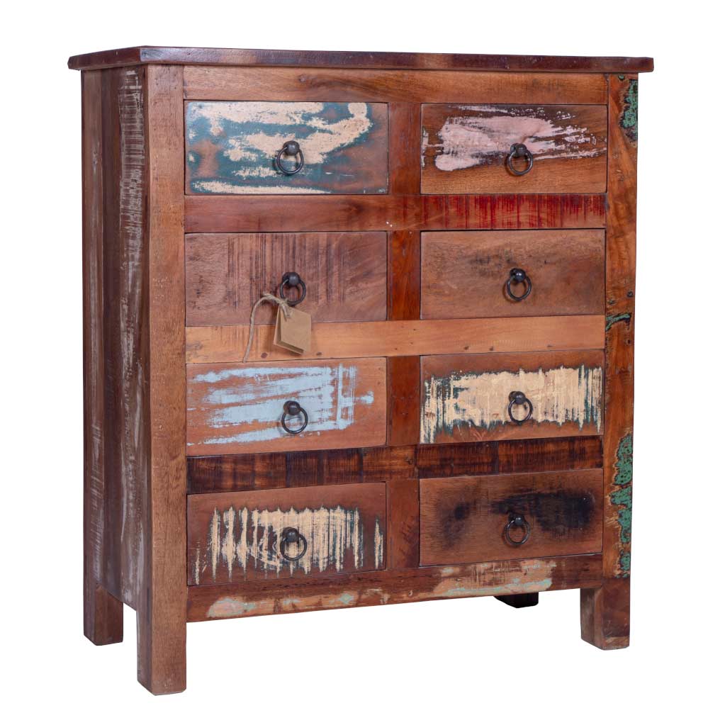 Maadze Rustic 8-Drawer Chest - Maadze