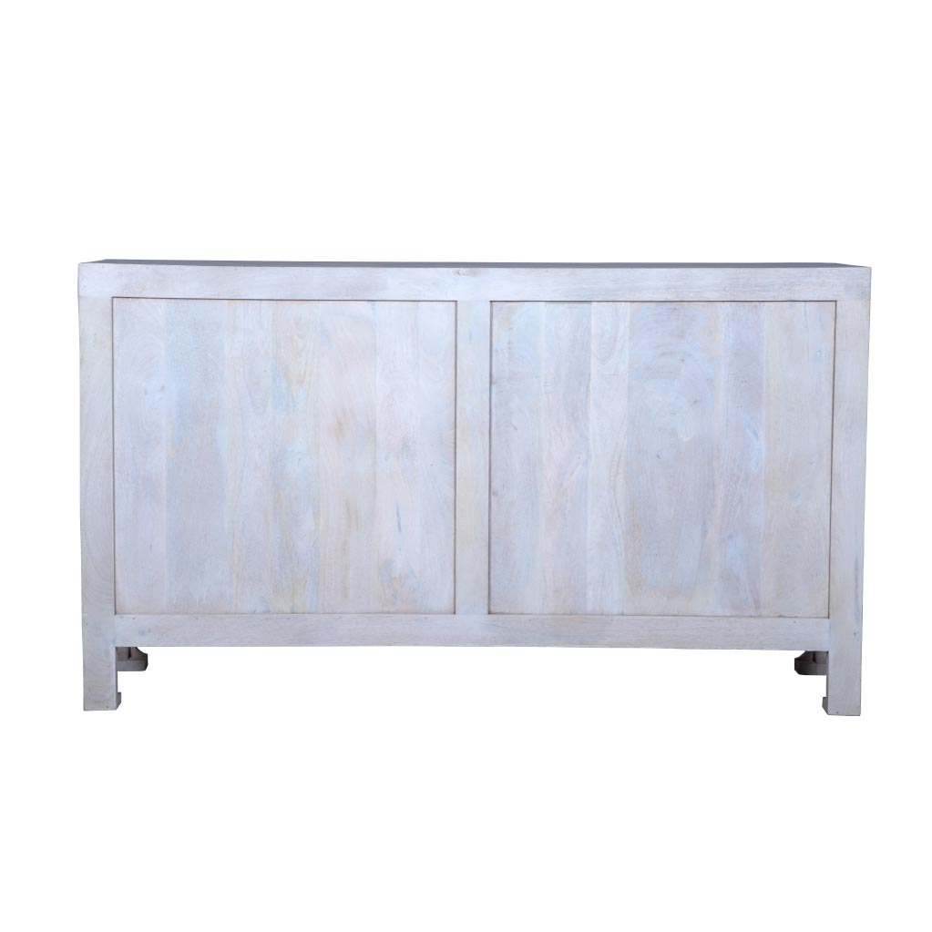 Maadze Carved White Sideboard Buffet &quot;Pearl&quot; - Maadze