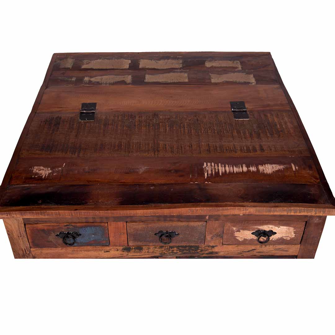 Maadze Rustic Trunk Coffee table with drawers