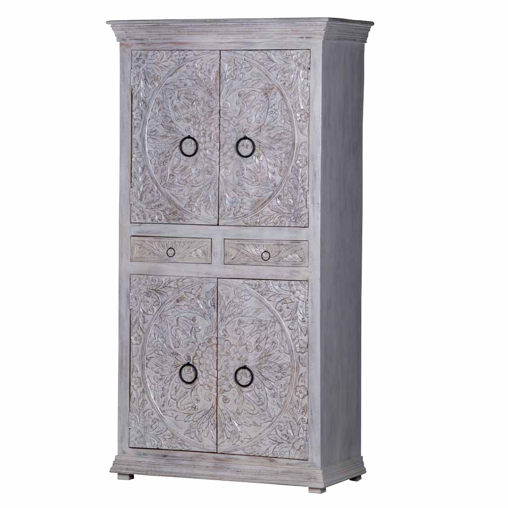 White High Chest Armoire by Maadze