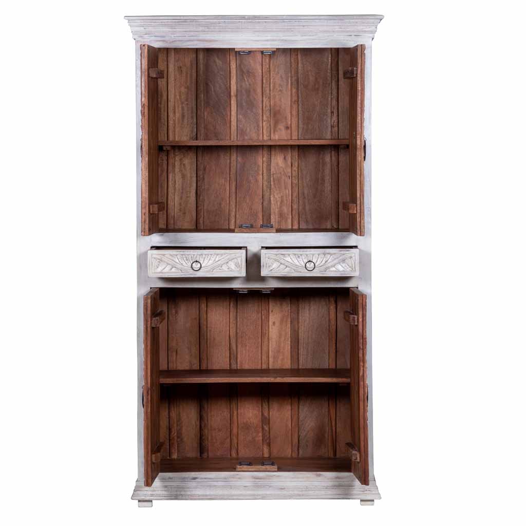 White High Chest Armoire by Maadze