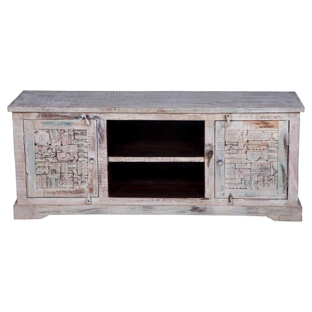 Reclaimed Wood Media Console | Maadze - Maadze