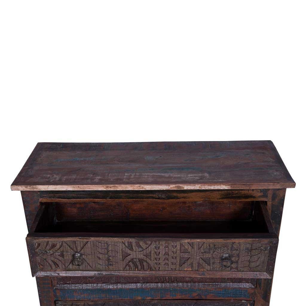 Maadze Reclaimed wood Dresser with Carved Panels &quot;Earth&quot; - Maadze