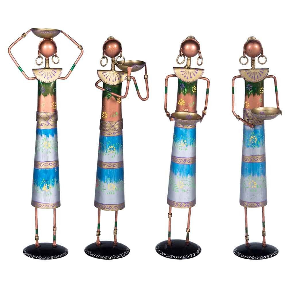 Maadze Decor Lady Blue Set of 4 - Maadze