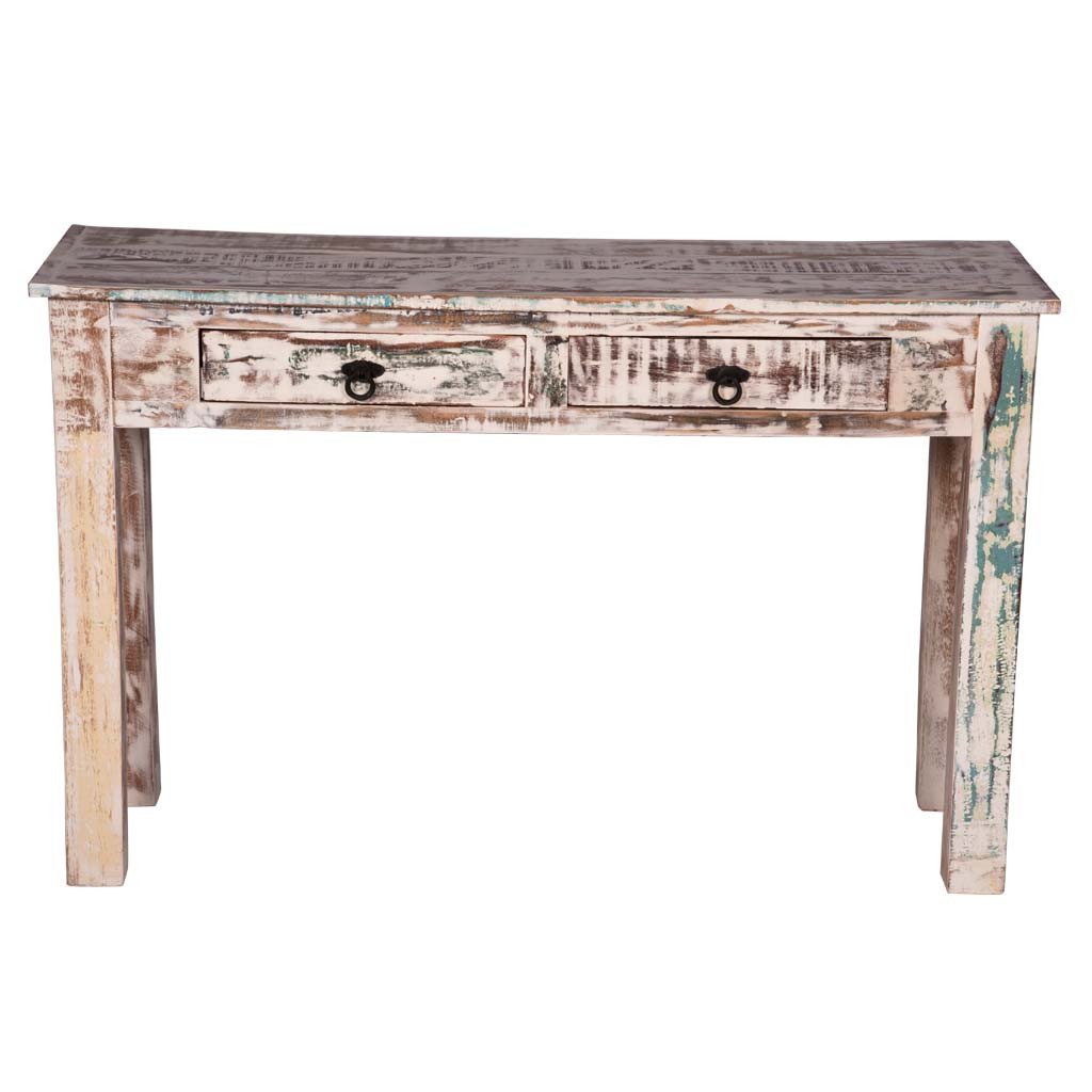 Maadze White Console Table with Drawers - Maadze