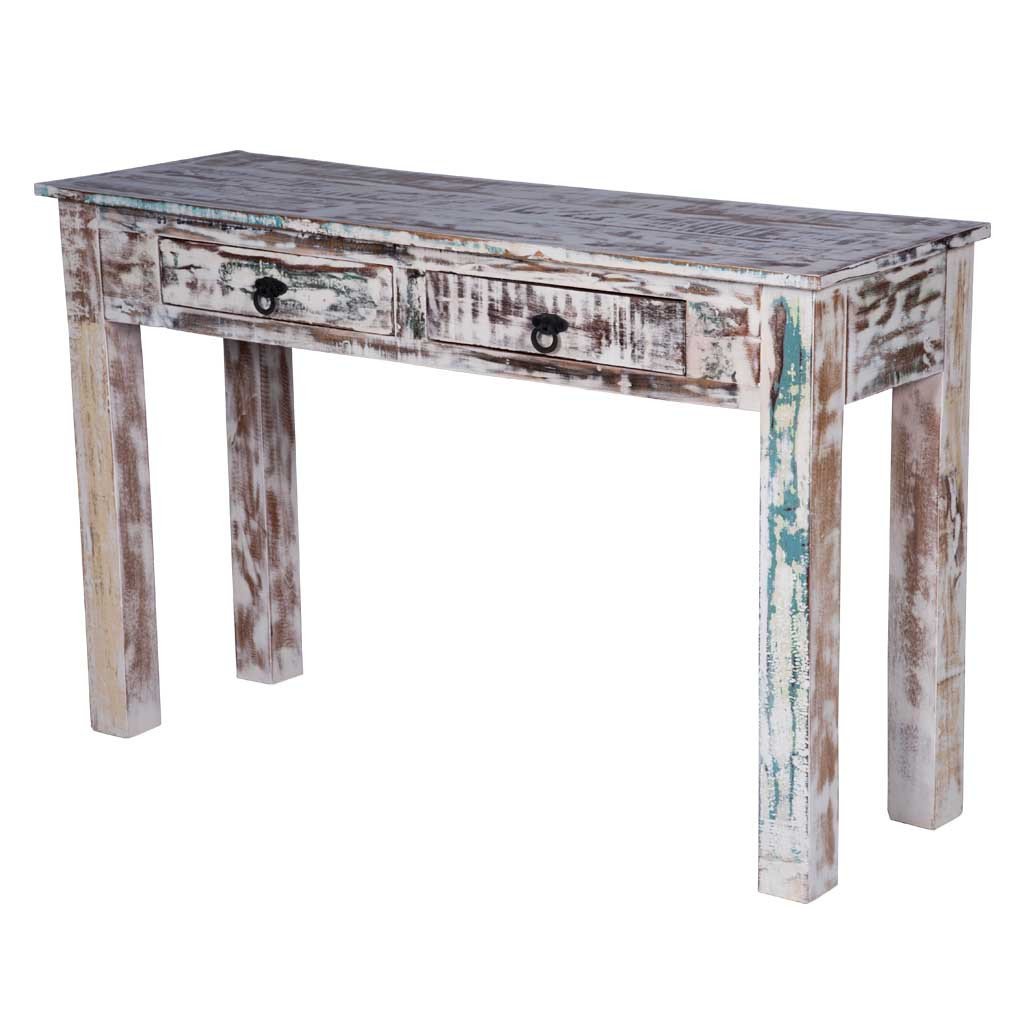 Maadze White Console Table with Drawers - Maadze