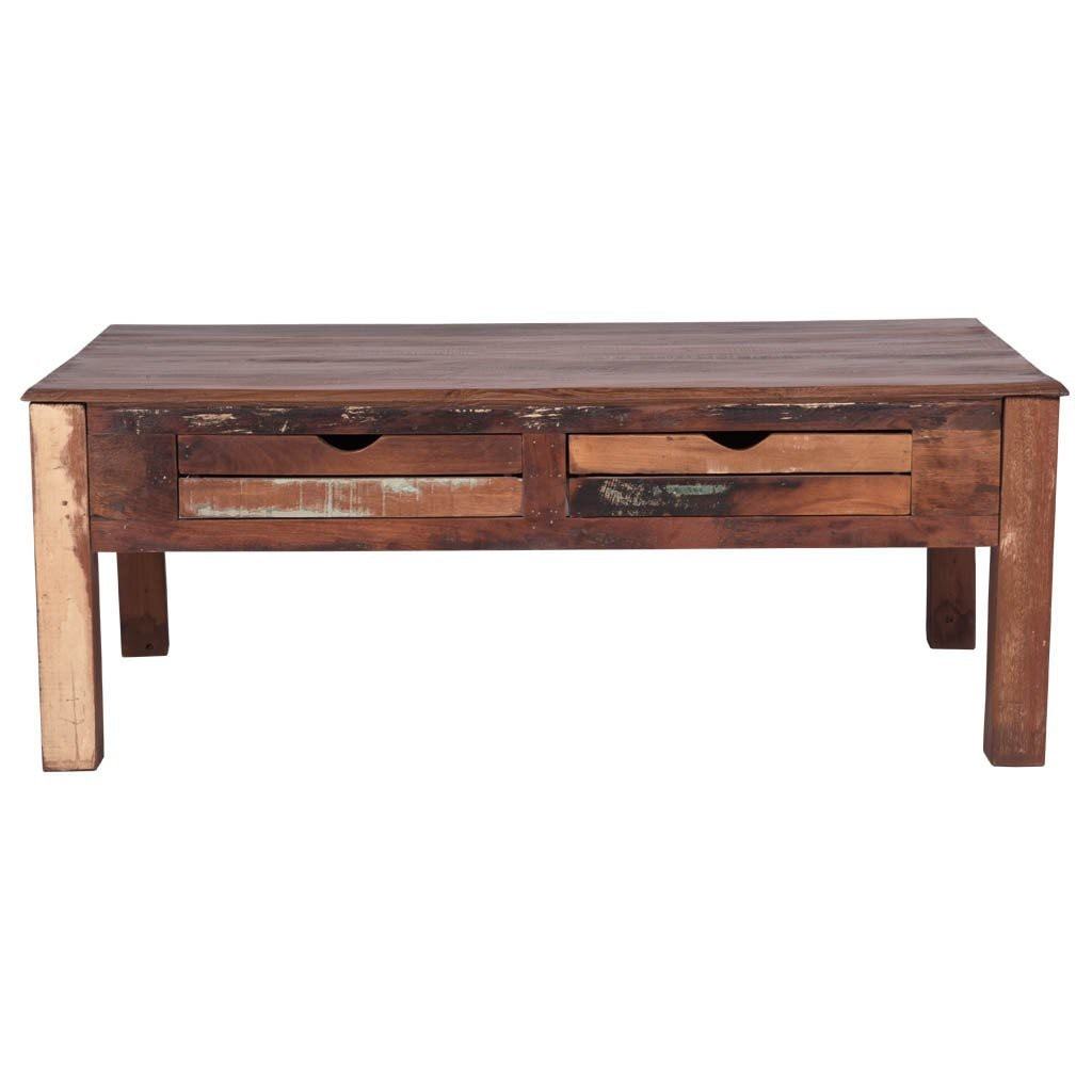 Rustic Coffee Table with Drawers | Maadze 