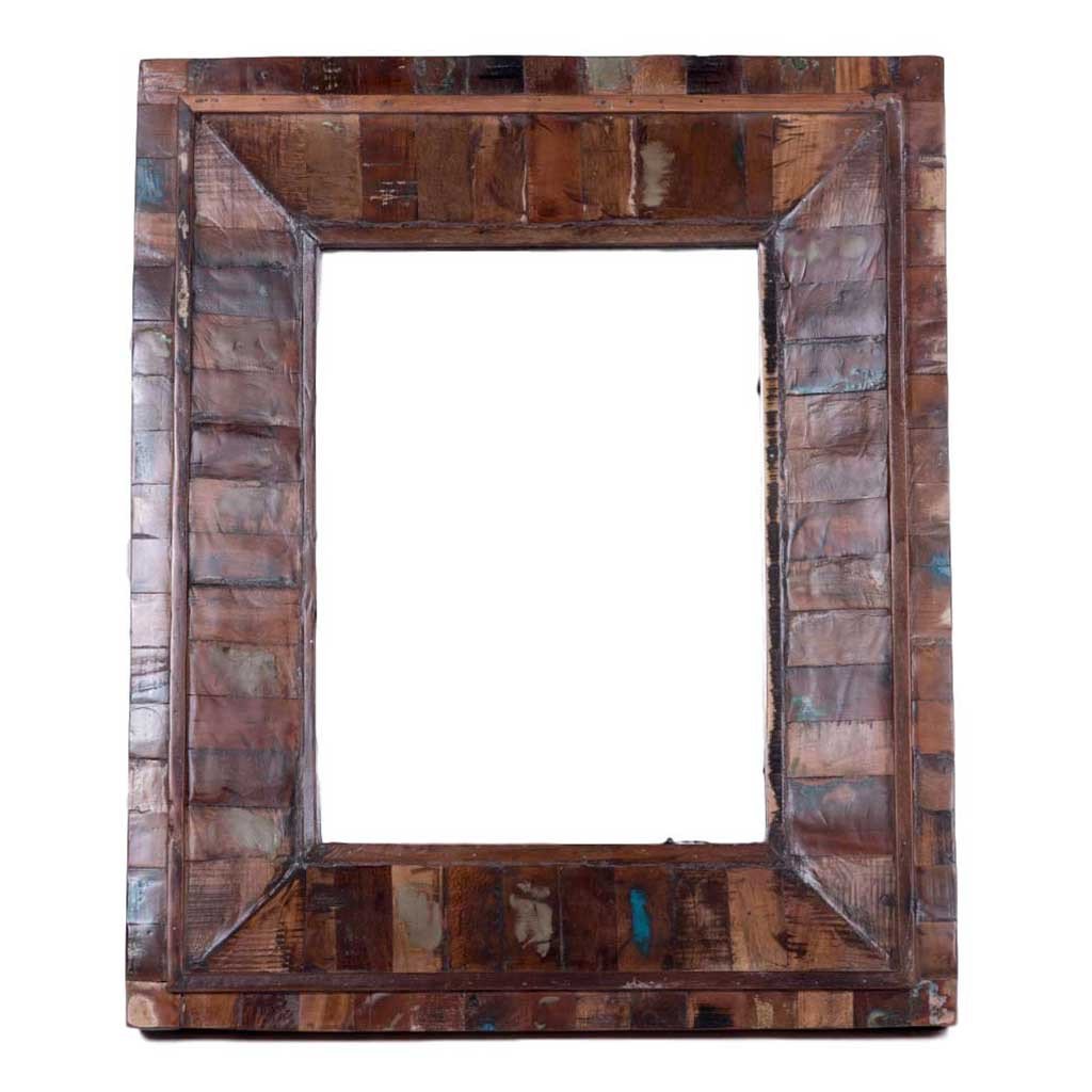 Maadze Distressed Wood Wall Mirror - Maadze
