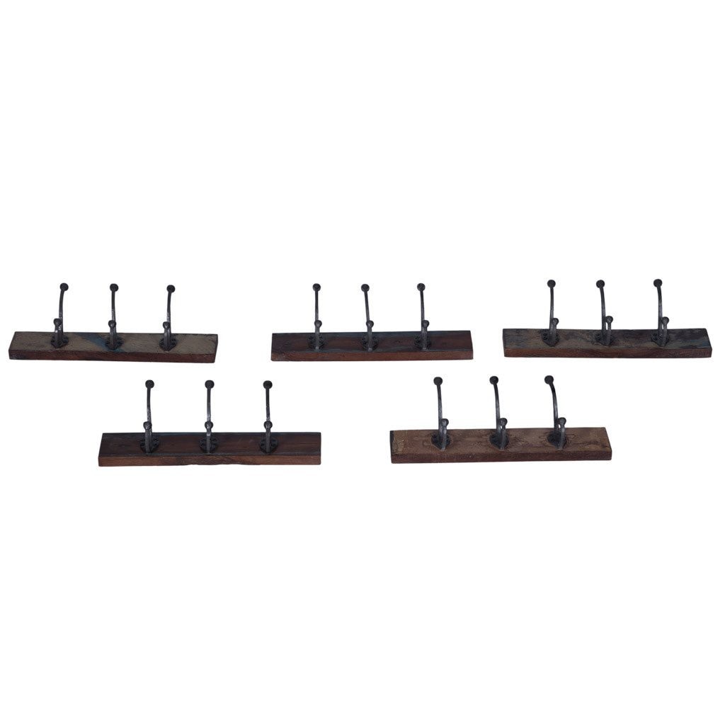 Maadze Set of Reclaimed Wood Wall Hooks - Maadze