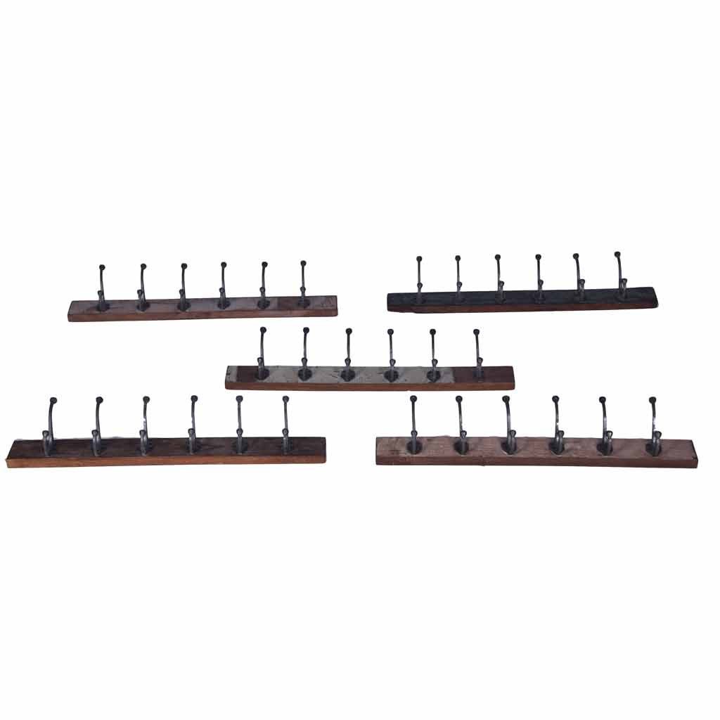 Maadze Set of Reclaimed Wood Wall Hooks - Maadze