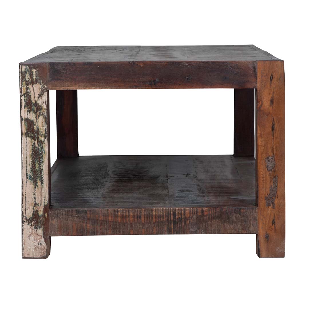 Maadze Shelves Rustic Coffee Table