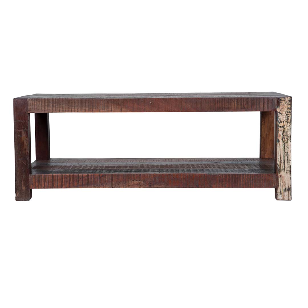 Maadze Shelves Rustic Coffee Table