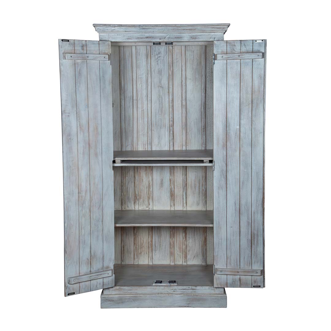 wardrobe with adjustable shelves