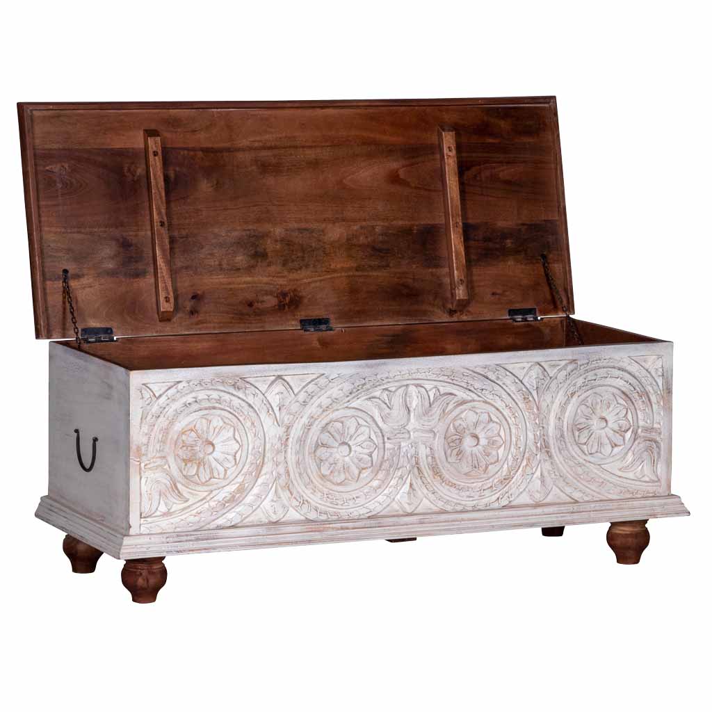 Maadze Blizzard White Carved Trunk