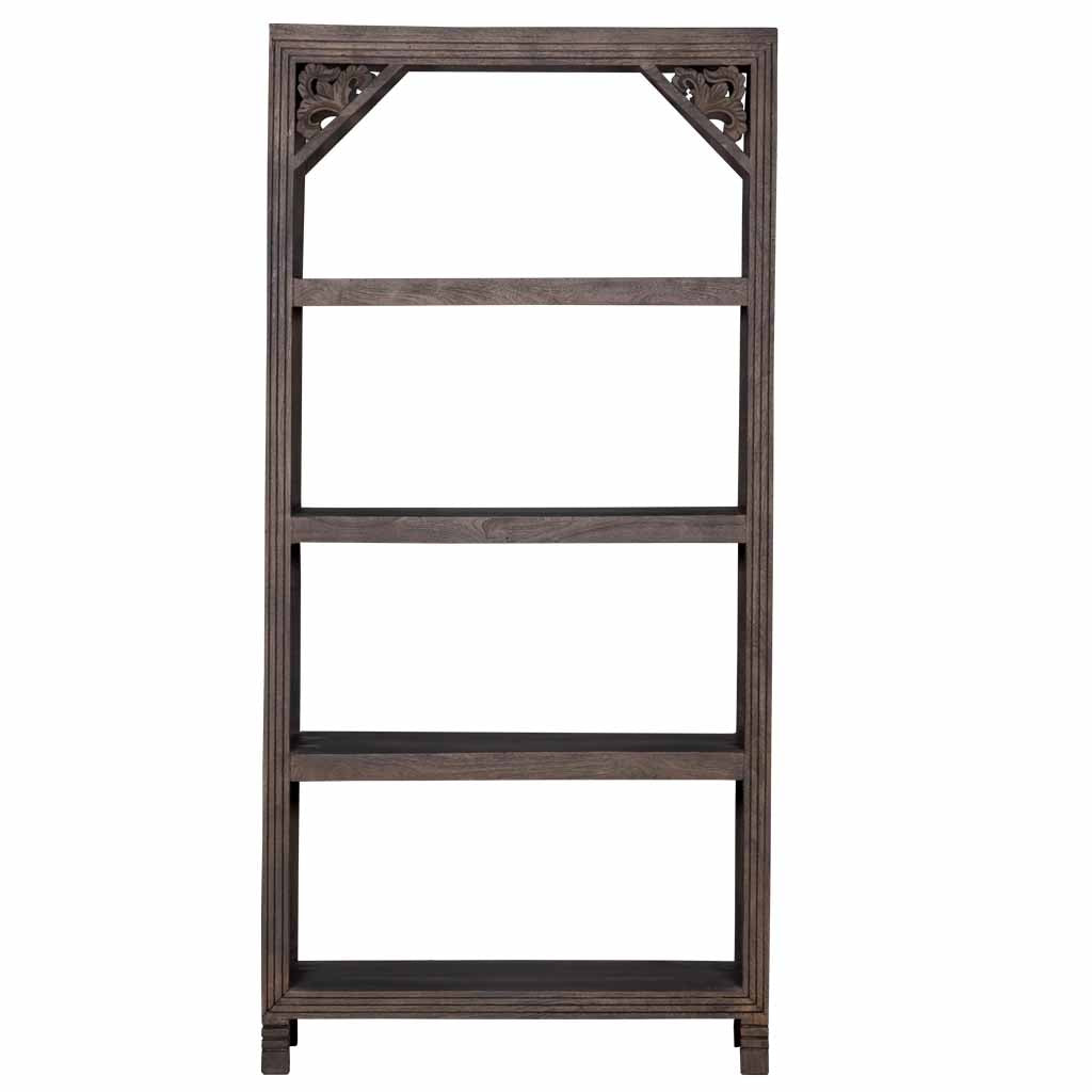 MAADZE DUSK SMOKE GRAY BOOKCASE