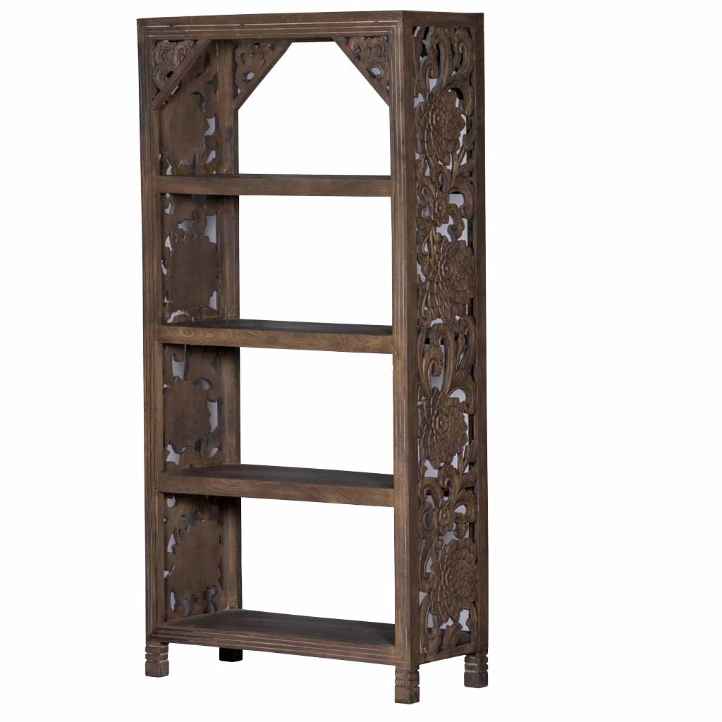 MAADZE DUSK SMOKE GRAY BOOKCASE